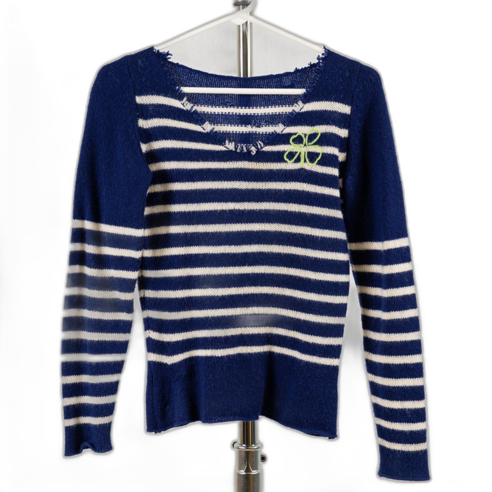 Lucien Pellat- Finet navy blue striped size 1/XS/S